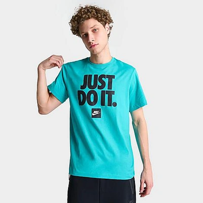Shop Nike Men's Sportswear Classic Just Do It Graphic T-shirt In Dusty Cactus