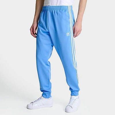 Shop Adidas Originals Adidas Men's Originals Adicolor Classics Superstar Track Pants In Semi Blue Burst