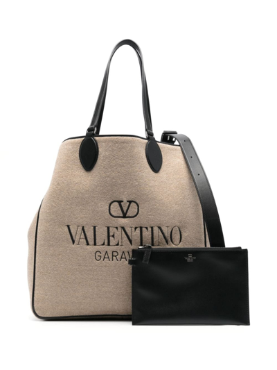 Shop Valentino Toile Iconographe Reversible Tote Bag In Beige