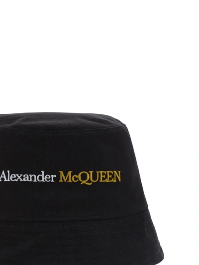 Shop Alexander Mcqueen Hats E Hairbands In Black/gold