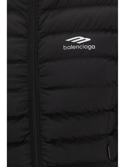 Shop Balenciaga Down Jackets In Black