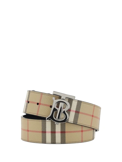 Shop Burberry Belts E Braces In Archive Beige/silver