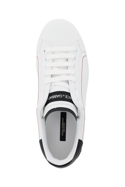 Shop Dolce & Gabbana Portofino Nappa Leather Sneakers