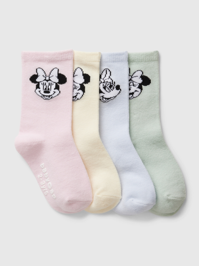 Shop Gap Baby | Disney Minnie Mouse Crew Socks (4-pack) In Multi