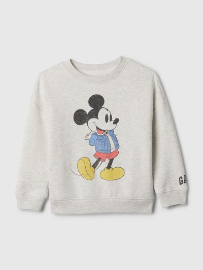 Gap × Disney Baby & Toddler Vintagesoft Sweatshirt In Pale Heather Grey