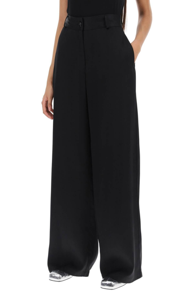 Shop Jil Sander Viscose Silk Pants