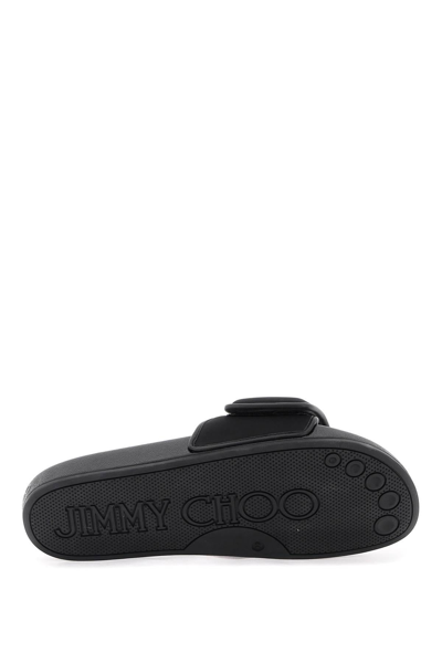 Shop Jimmy Choo Slides With Logo