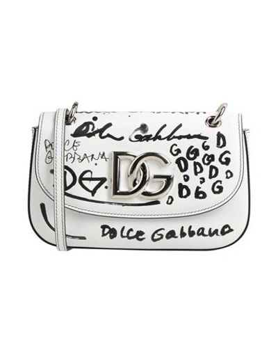Shop Dolce & Gabbana Woman Cross-body Bag White Size - Calfskin