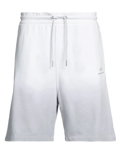 Shop Armani Exchange Man Shorts & Bermuda Shorts White Size L Cotton