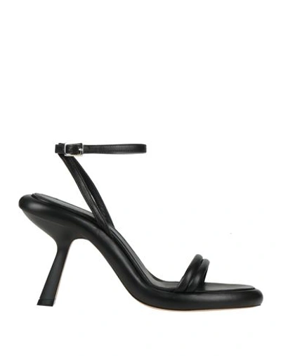 Vic Matie Vic Matiē Woman Sandals Black Size 6 Textile Fibers In Black