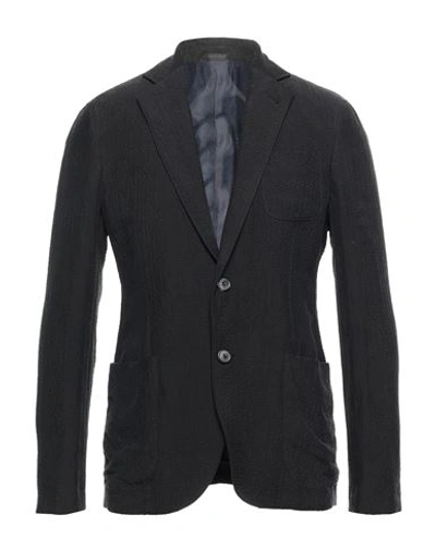 Shop Giorgio Armani Man Blazer Black Size 40 Cupro, Viscose, Virgin Wool