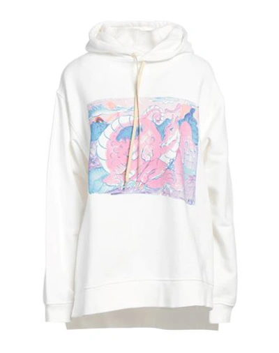 Marni Woman Sweatshirt Ivory Size 8 Cotton, Elastane In White