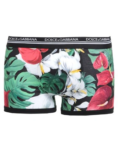 Shop Dolce & Gabbana Underwear Man Boxer Black Size 36 Cotton, Polyester, Elastane, Polyamide