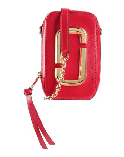 Shop Marc Jacobs Woman Cross-body Bag Red Size - Bovine Leather, Polyurethane