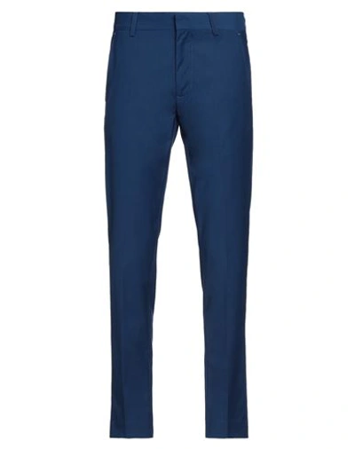 Shop Grey Daniele Alessandrini Man Pants Blue Size 26 Polyester, Viscose, Elastane