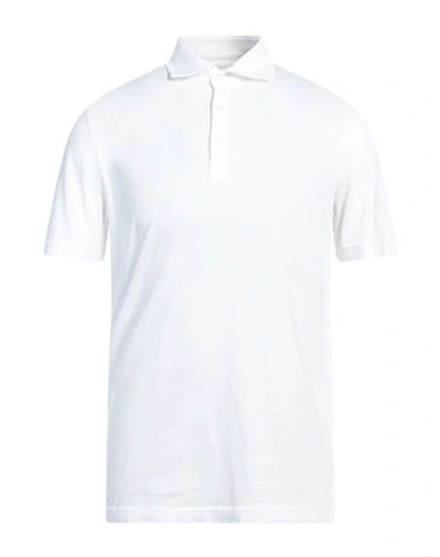 Shop Fedeli Man Polo Shirt White Size 38 Cotton