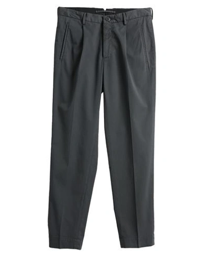 Shop Incotex Man Pants Steel Grey Size 28 Cotton, Elastane
