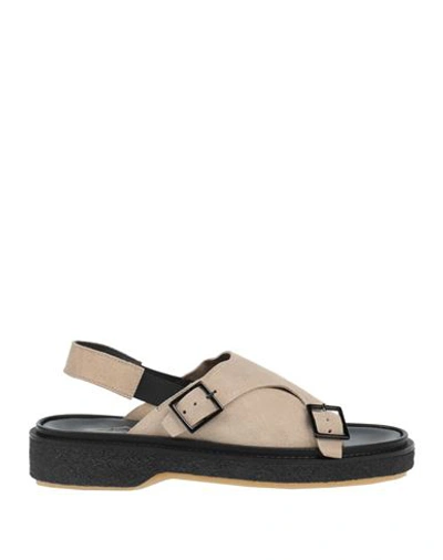 Shop Adieu Woman Sandals Beige Size 7.5 Soft Leather