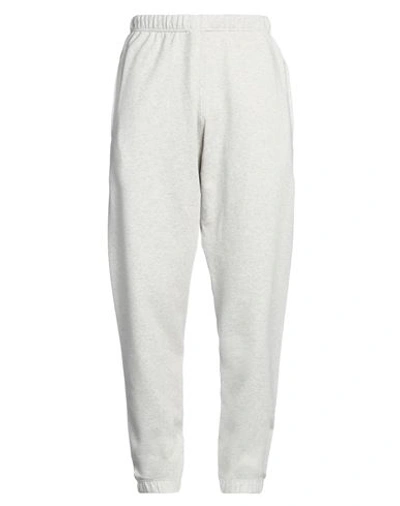 Shop Kenzo Man Pants Light Grey Size L Cotton