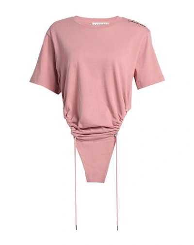 Shop Y/project Woman Bodysuit Pastel Pink Size 6 Organic Cotton