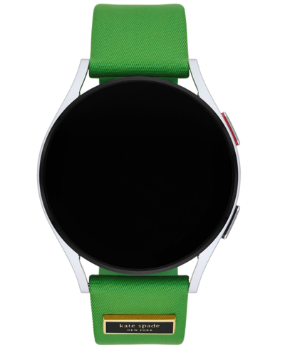 Shop Kate Spade Women's Green Nylon Band For Apple Watch, 38, 40, 41, 42, 44, 45, 49mm