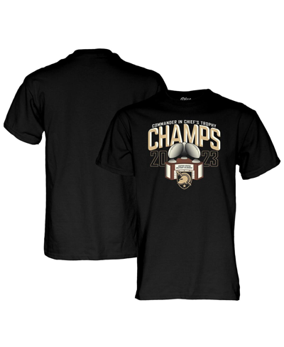 Shop Blue 84 Men's  Black Army Black Knights 2023 Commander-in-chief's Trophy Winner T-shirt