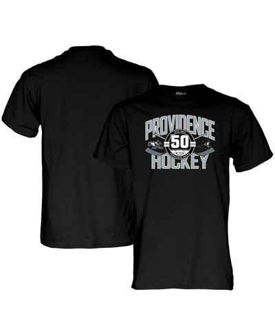 Shop Blue 84 Men's And Women's  Black Providence Friars 50th Anniversary Hockey T-shirt