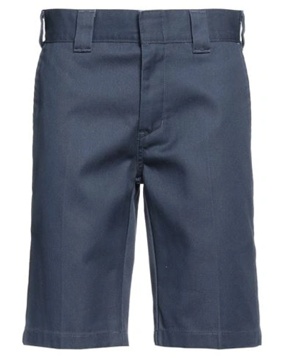 Shop Dickies Man Shorts & Bermuda Shorts Navy Blue Size 28 Polyester, Cotton