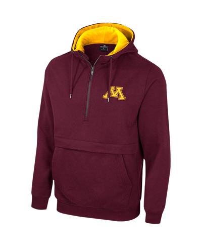 Colosseum Men's  Maroon Minnesota Golden Gophers Half-zip Hoodie In Maroon
