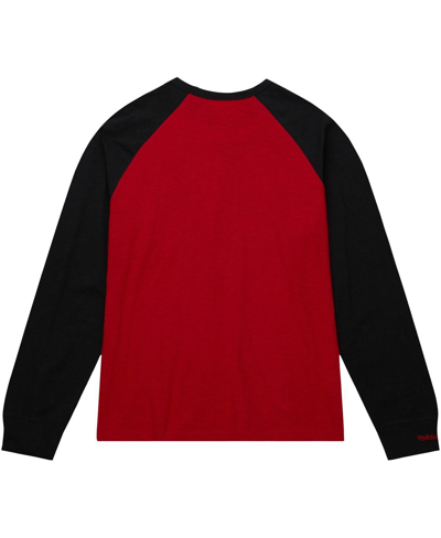 Shop Mitchell & Ness Men's  Crimson Alabama Crimson Tide Legendary Slub Raglan Long Sleeve T-shirt