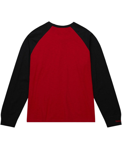 Mitchell & Ness Men's  Crimson Alabama Crimson Tide Legendary Slub Raglan Long Sleeve T-shirt In Crimson
