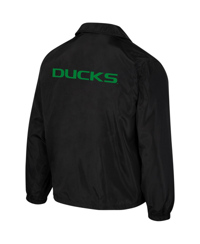 The Wild Collective Men's And Women's  Black Oregon Ducks Coaches Full-snap Jacket In Black