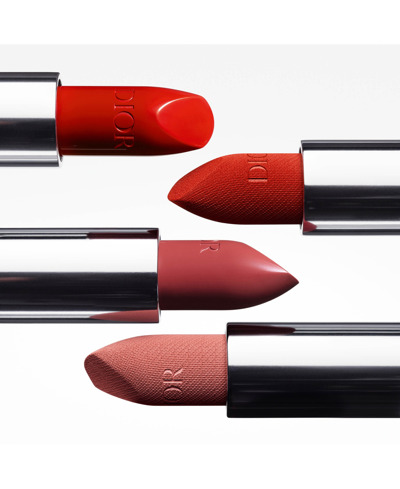 Shop Dior Rouge  Lipstick In Red Smile - A Bright Red