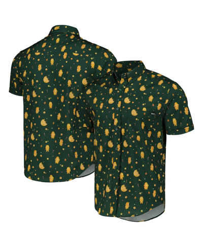 Shop Rsvlts Men's And Women's  Green Star Wars The Way The Empire Crumbles Kunuflex Button-down Shirt