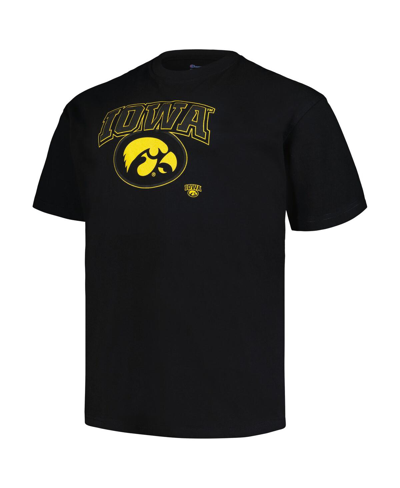 Shop Profile Men's  Black Iowa Hawkeyes Big And Tall Pop T-shirt
