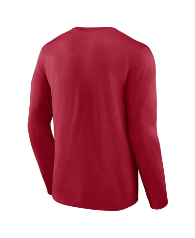 Fanatics Branded Red Tampa Bay Buccaneers Stack The Box Long Sleeve T-shirt In Red