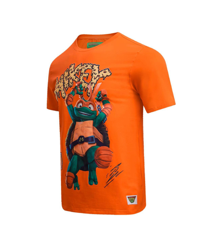 Shop Freeze Max Men's And Women's  Orange Teenage Mutant Ninja Turtles Mikey Defender Graphic T-shirt