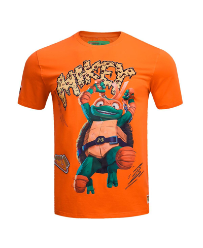 Shop Freeze Max Men's And Women's  Orange Teenage Mutant Ninja Turtles Mikey Defender Graphic T-shirt