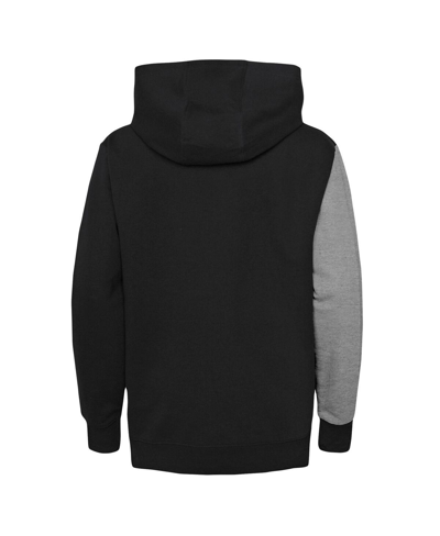 Outerstuff Preschool Boys And Girls Heather Gray, Black Phoenix Suns Unrivaled Split Pullover Hoodie In Heather Gray,black