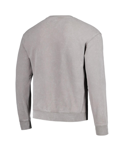 The Wild Collective Unisex   Gray Miami Dolphins Distressed Pullover Sweatshirt In Gray