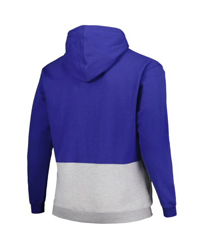 Fanatics Branded Royal Philadelphia 76ers Big & Tall Anorak Half-zip Hoodie In Royal