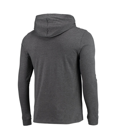 Shop Concepts Sport Men's  Cardinal, Heather Charcoal Arkansas Razorbacks Meter Long Sleeve Hoodie T-shirt In Cardinal,heather Charcoal