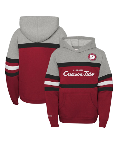 Shop Mitchell & Ness Big Boys  Crimson Alabama Crimson Tide Head Coach Hoodie