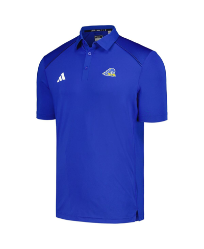 Shop Adidas Originals Men's Adidas Royal Delaware Fightin' Blue Hens Classic Aeroready Polo Shirt