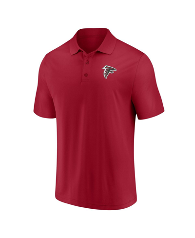 Shop Fanatics Men's  Red Atlanta Falcons Component Polo Shirt