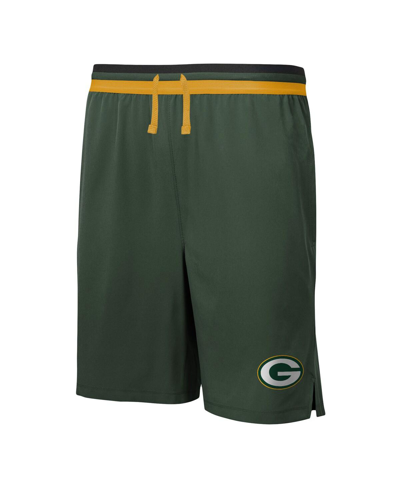 Shop Outerstuff Men's Green Green Bay Packers Cool Down Tri-color Elastic Training Shorts