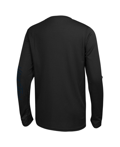 Shop Outerstuff Men's Black Houston Texans Agility Long Sleeve T-shirt
