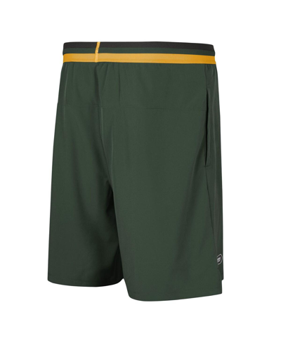 Outerstuff Green Green Bay Packers Cool Down Tri-color Elastic Training Shorts In Green