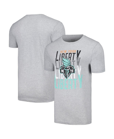 Shop Stadium Essentials Men's And Women's  Heather Gray New York Liberty Dedication T-shirt
