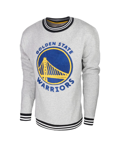 Shop Stadium Essentials Men's  Heather Gray Golden State Warriors Club Level Pullover Sweatshirt